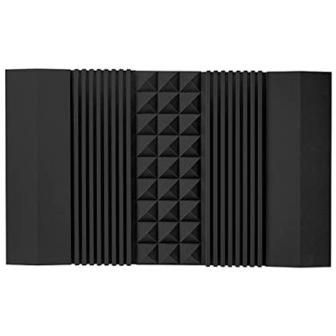 Imagem de ngddf2haa Azulejo de espuma acústica pirâmide, painel à prova de som com redução de ruído de 7,5 cm de espessura, tratamento acústico, azulejo decorativo (#9 150 * 90 * 7,5 cm) (#4 150 * 90 * 7,5 cm)