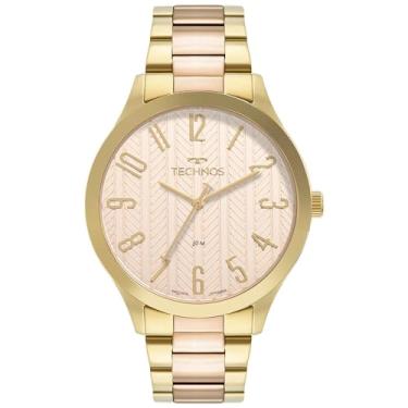 Imagem de Relógio Technos Feminino Ref: 2036msh/1j Elegance Bicolor