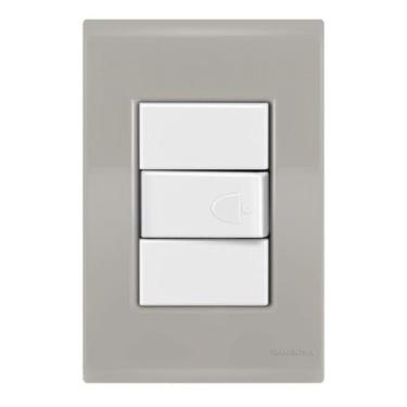 Imagem de Conj 1 Pulsador Campainha - Tramontina Liz Fendi / Branco