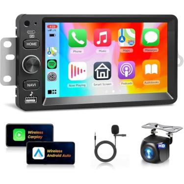 Imagem de 4 + 64 G estéreo de carro para Chevrolet Chevy Silverado Impala Tahoe GMC Sierra Yukon Hummer H2 Android Car Radio WiFi Wireless Carplay Android Auto, 17.8 cm IPS, GPS, SWC, Bluetooth, câmera de