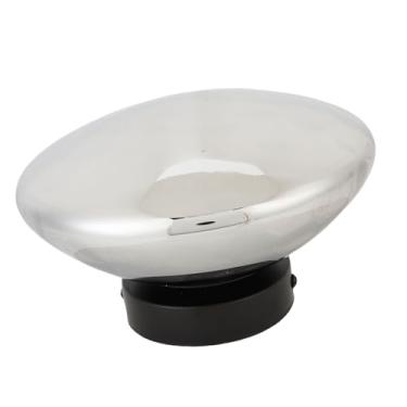 Imagem de Hyuduo A Quente Moderno Minimalista de Parede de Parede de Vidro Ferro Corrugado Projeção Redondo Lâmpada de Parede Interna 3000k Luz Quente para Quarto Corredor da Sala Com Luz Quente (cinza