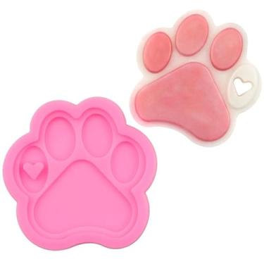 Imagem de Molde Silicone Chaveiro Pata Patinha Gato Cachorro Art35