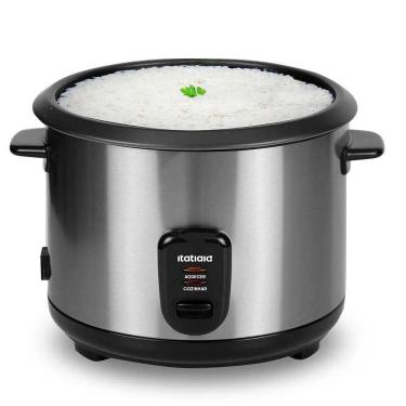 Imagem de Panela De Arroz Elétrica 8 Xícaras 1,5L 500W Inox 110V