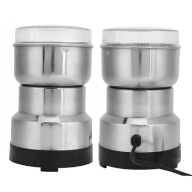 Imagem de Moedor de Café Elétrico Multifuncional Máquina Moagem Portátil para Cereais Nozes Feijões Especiarias Grãos Rápida e Uniforme Aço Inoxidável ABS Reino