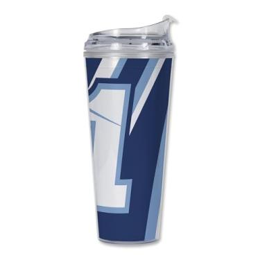 Imagem de Rico Industries Copo de acrílico NASCAR Racing Ross Chastain 680 g com tampa articulada, copo de parede dupla oficialmente licenciado com canudo