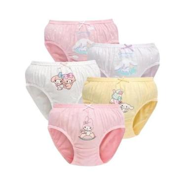 Imagem de Conjunto De 5 Calcinhas De Algodão Macio Para Meninas Com Estampa Do M