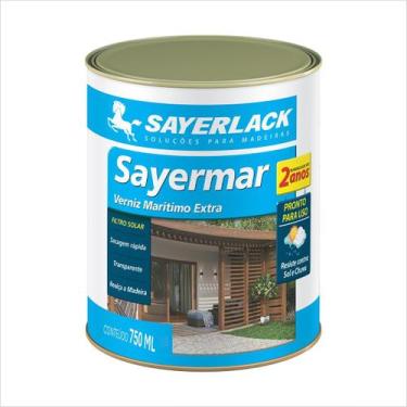 Imagem de Verniz Premium Marítimo Natural 750ML Sayermar Madeira Com Filtro Sola