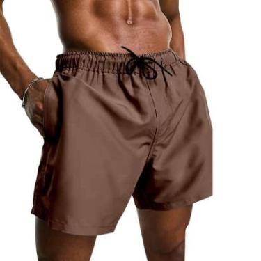 Imagem de Short Tactel Masculino Bermuda Lisa Mauricinho Moda Praia-Masculino