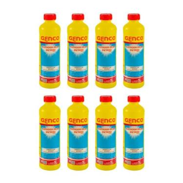 Imagem de Kit 8 Elevador de pH Líquido Genco pH+ 1 Litro Piscinas