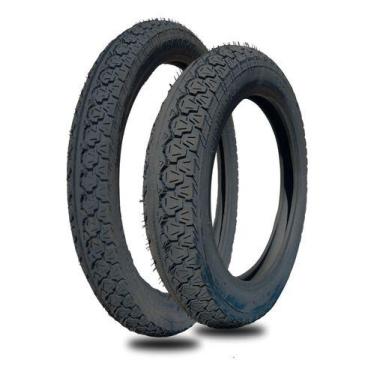 Imagem de Par Pneu Bis Biz Pop 80/100-14 + 60/100-17 Rb Tyres