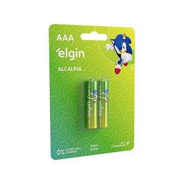 Imagem de Pilha Alcalina Elgin AAA Blister com 2 Pilhas