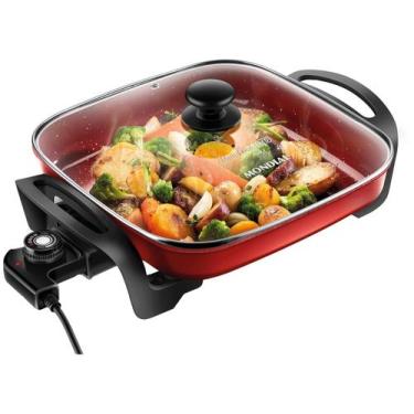 Imagem de Panela Elétrica Grill Mondial Pe-49-rc Panela Eletrica Grill Pe-49-rc 