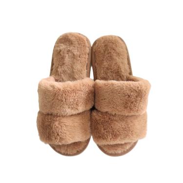 Imagem de Pantufa Feminina Faixa Dupla Bege Basic+ Nº 41/42