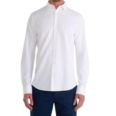 Imagem de Camisa Masculina Docthos ML Slim Tech Branca - 6054-Masculino
