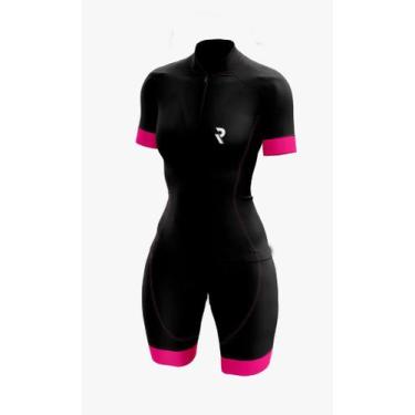 Imagem de Macaquinho Feminino 3XU Unique Ciclista Bike Refactor, M, Rosa