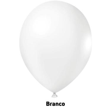 Imagem de Balao 9 Liso Party Branco C/50 Joy - JOY BALOES