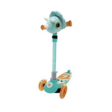 Imagem de Patinete Infantil Pelúcia Dobrável 3 Rodas Com Luzes PetNete - Toyng, 