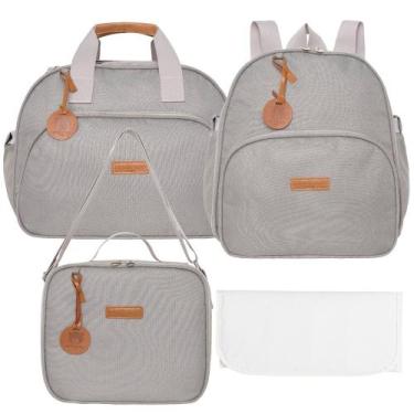 Imagem de Kit Bolsas Maternidade Pirulitando Completo Essência Cinza - Pirulitan