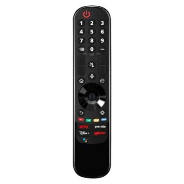Imagem de AN-MR21GC Controle remoto substituto de pesquisa por voz inteligente para LG 2021 OLED TV G1 C1 A1 Series, QNED99 QNED90 Series, NANO99 NANO90 NANO85 NANO80 NANO75 Series, UHD TVs UP80 UP75 Series