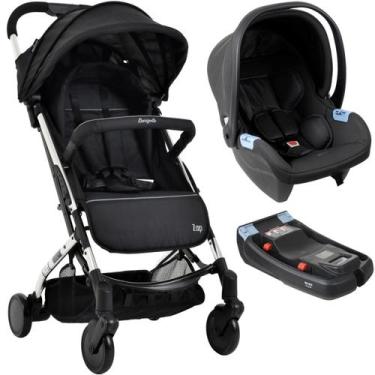 Imagem de Carrinho de Bebe Zap Burigotto Bebe Conforto Materna Base Metal Prata
