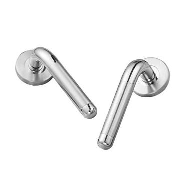 Imagem de Fechaduras de porta modernas, fechadura de porta privada de escritório, fechadura de porta de madeira, adequada para uso de entrada, chave mecânica de passagem para desbloqueio de mão esquerda e direita