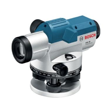 Imagem de BOSCH Nível óptico automático GOL 32 32X, inclui prumo, kit de ferramentas e estojo de transporte