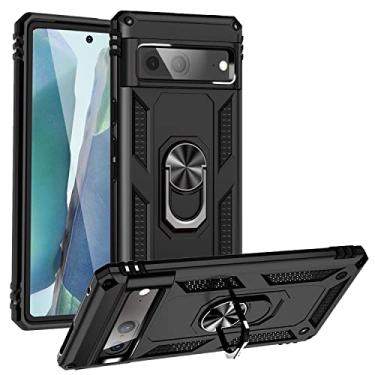 Imagem de YUNCHAO Caixa de telefone Para Google Pixel 7 TPU à prova de choque + Caixa de telefone PC com suporte capa para celular