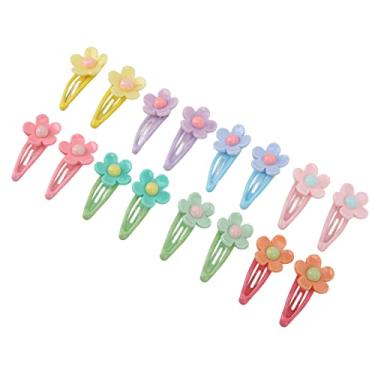 Imagem de GLOGLOW Presilhas de cabelo para animais de estimação, compactas lindas 32 peças de plástico para flores de animais de estimação para uso diário para viagens