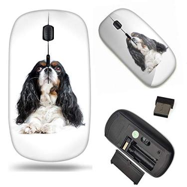 Imagem de Mouse óptico de padrão único mouse móvel sem fio 2,4 G portátil para notebook, PC, laptop, computador - Cavalier King Charles Spaniel