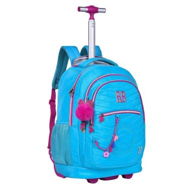 Imagem de Mochila de Costas e RodIinhas Rebecca Bonbon Azul