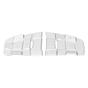 Imagem de DECORAÇÃO CAPA DO BOTÃO DO VOLANTE PARA DISCOVERY SPORT LIGA DE ALUMÍNIO DE PRATA 10 PCS [ADEQUADO PARA DISCOVERY SPORT 2015-2019]