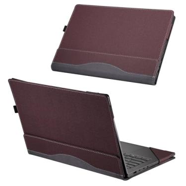 Imagem de XJchen Capa para laptop compatível com Lenovo ThinkBook V15 G2 G3 G4 G5 ThinkPad L15 IdeaPad 1 3 15ALC7 15AMN7 15IJL7 15ITL6 15IAU7 Slim 3 15IRU8 Capa protetora (vinho vermelho)