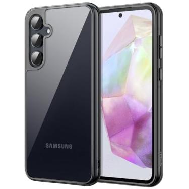 Imagem de JETech Capa para Samsung Galaxy A35 5G, Case Protetora Não Amarela à Prova de Choque, Capinha Parte Traseira do PC Rígida Anti-Riscos (Preto)