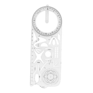 Imagem de Gralara Conjunto de Réguas Geométricas Versáteis para Arte e Matemática, Ensino médio, Tamanho real