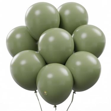 Imagem de Balões biodegradáveis AFTERLOON verde abacate 30,5 cm, pacote com 24, cor sólida engrossada extra forte látex hélio flutuante, multicolorido colorido a granel baloon globos para decoração de festas infantis