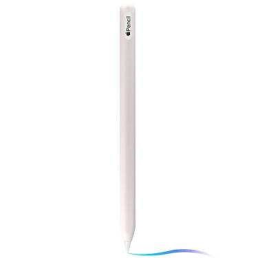 Imagem de Capa de silicone ultrafina compatível com Apple Pencil 2ª geração, capa protetora de silicone para iPad Pro 11 12,9 polegadas 2018, capa de silicone macio à prova de choque (branca)