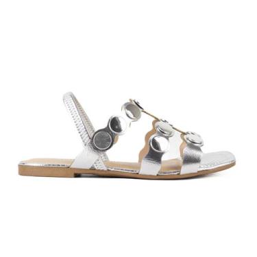 Imagem de Sandália Feminina Baixa Dakota Rasteira Metalizada Conforto  REF Y7601
