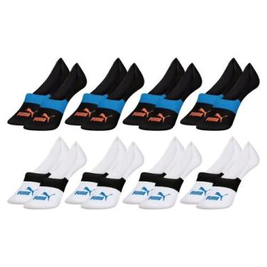 Imagem de 8 Pares De Meias Sapatilha Invisível Cotton Algodão Masculino - Selene