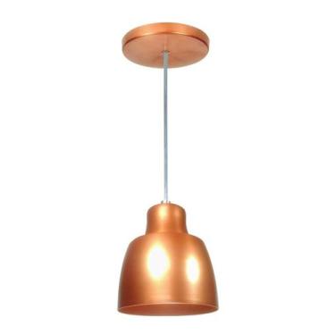 Imagem de Pendente Luminária Taça Bell Poli - Utron, Cobre
