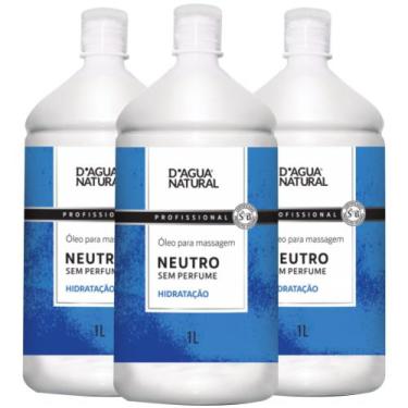 Imagem de Combo 3un óleo de massagem corporal neutro dágua natural - D'agua Natu