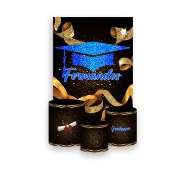 Imagem de Painel De Festa Vertical 1,50 x 2,20 + Trio De Capas Cilindro - Format