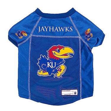 Imagem de Littlearth Camiseta unissex adulto NCAA Kansas Jayhawks Basic Pet Jersey, cor do time, PP