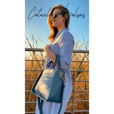 Imagem de Bolsa feminina de couro legitimo Cotnele