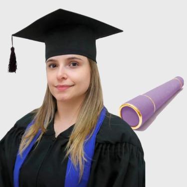 Imagem de Kit 10 Capelo para Formatura Adulto +10 Canudo - Levitali, 10 capelo p