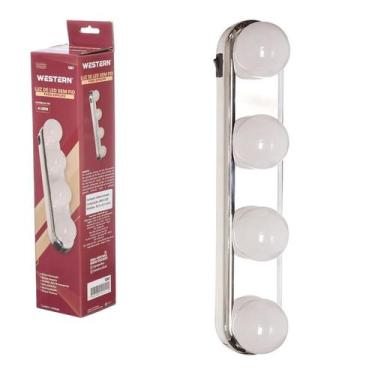 Imagem de Luz Led de Espelho Sem Fio Com Ventosa Camarim Maquiagem Lâmpada Ilumi