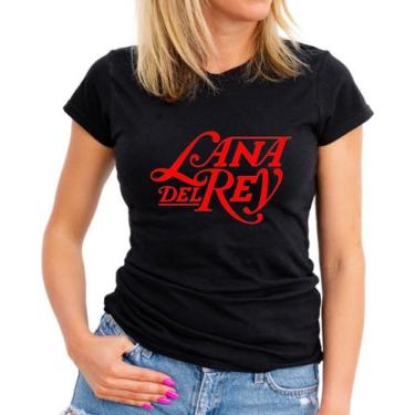 Imagem de Baby Look Camiseta Feminina Cantora Lana Del Rey 100% Algodão - SEMPRE