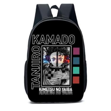 Imagem de Mochila Escolar Infanto Juvenil Anime Tanjiro Demon SlayerNovidades 04