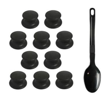 Imagem de Pomel Puxador Pegador Para Tampa De Panela Kit 10 Peças - Heraa