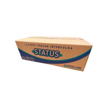 Imagem de Papel Interfolha Status 100% Celulose 21x21cm com 4.800 Folhas Simples
