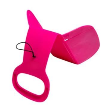 Imagem de Deevoka Trenó de neve Tobogã Trenó Prático Resistente com Alça Esportes ao Ar Livre Trenó de Neve Trenó de Areia para Crianças Adultos Meninos Meninas, Rosa Vermelha